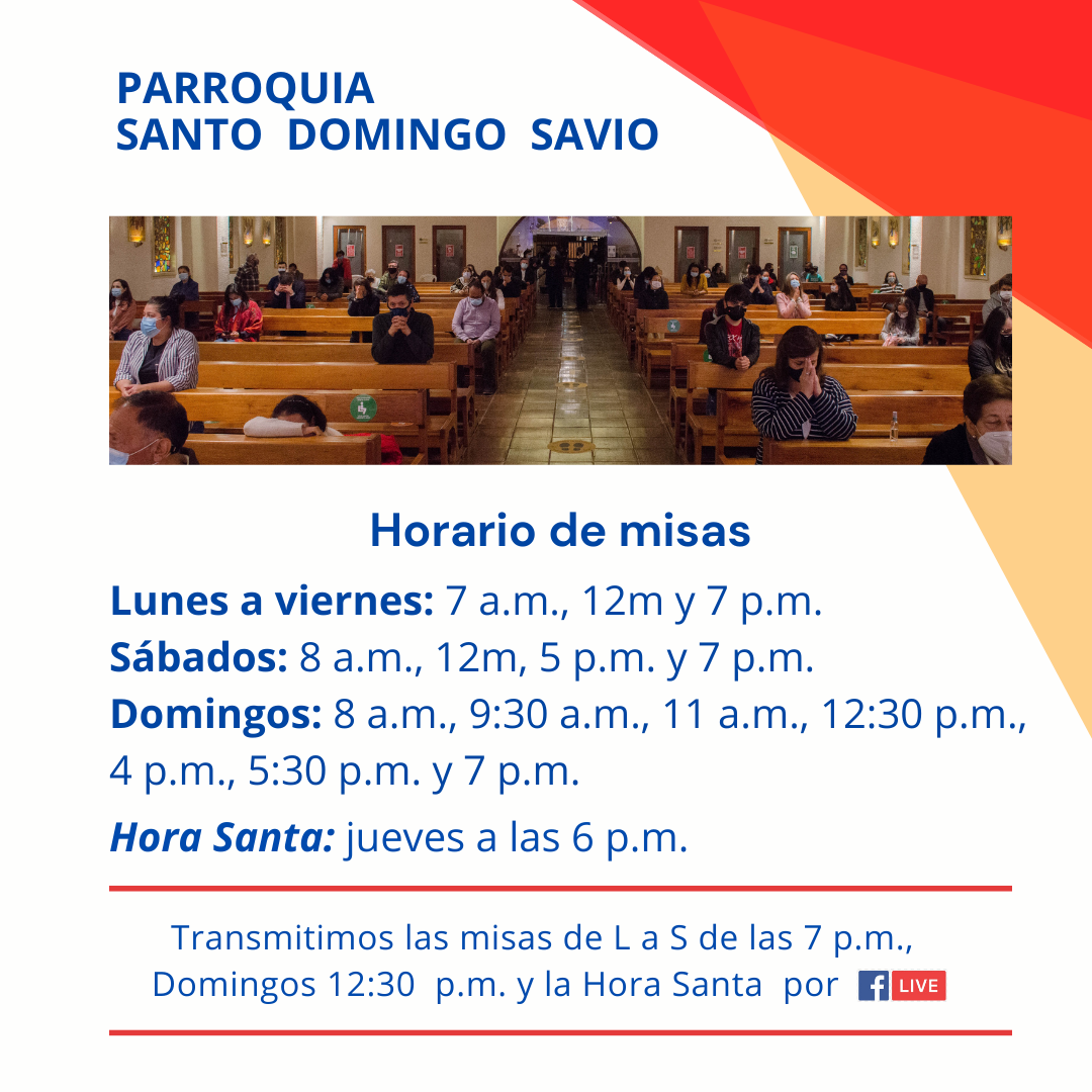 Horario misas SDS