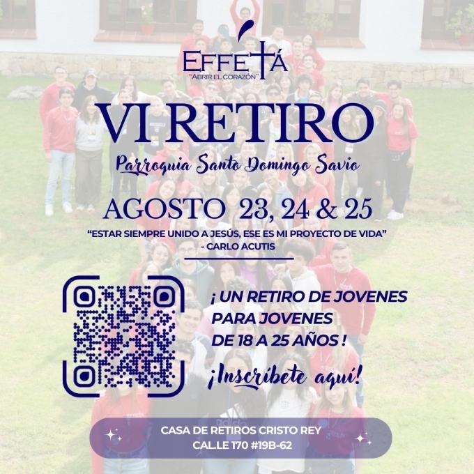 Retiro jovenes efettá Santo Domingo Savio